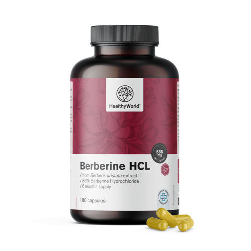 Berberina HCL 500 mg, 180 capsule