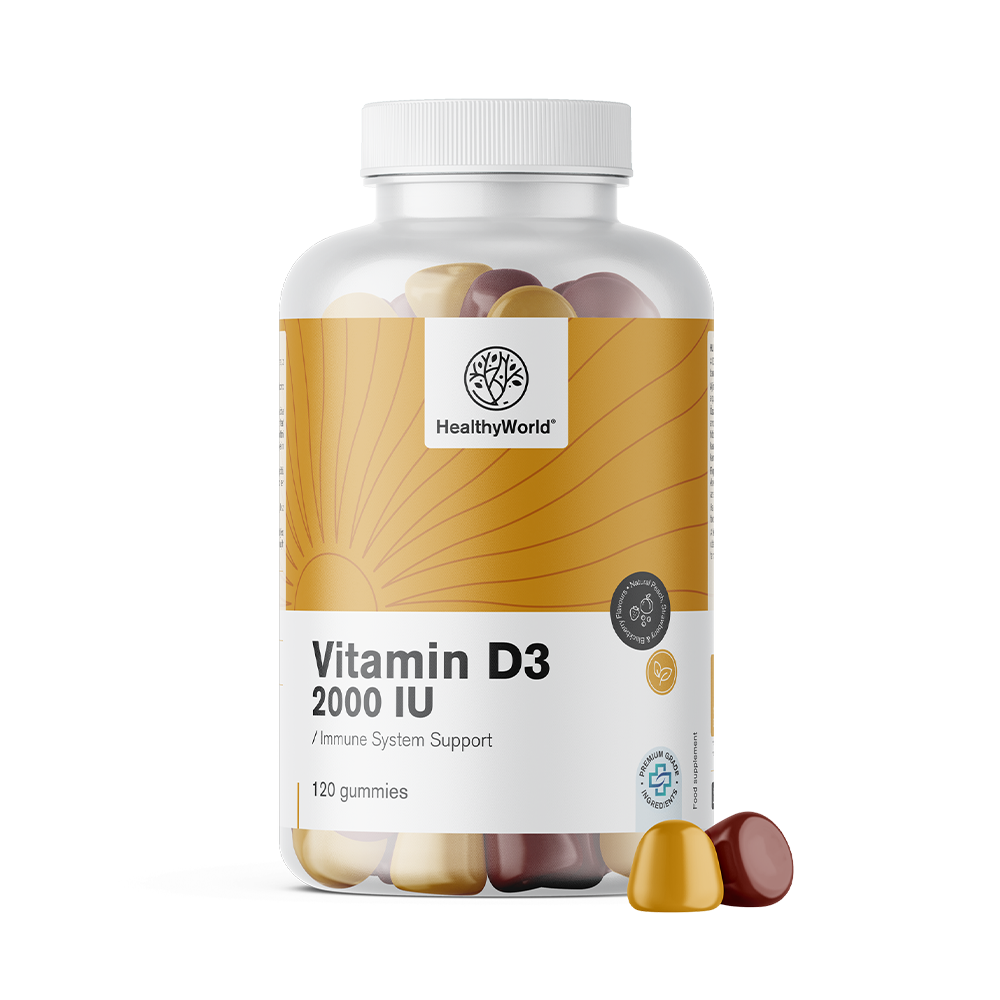 Vitamina D3 2000 U.I. in forma di gommose