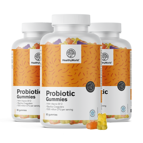 3x Probiotic – gommose con colture microbiologiche, totale 270 caramelle gommose