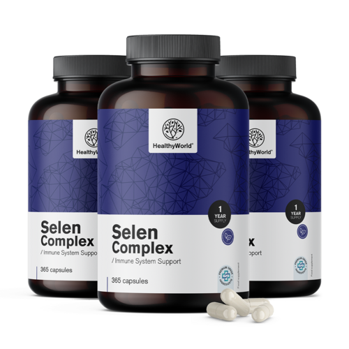 3x Complesso di selenio 200 µg, totale 1095 capsule