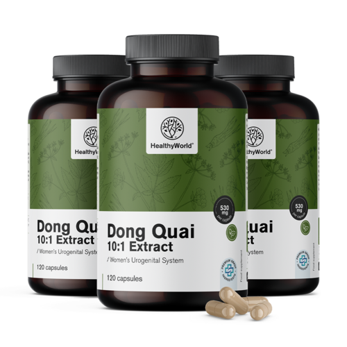 3x Angelica cinese - Dong quai 530 mg, totale 360 capsule