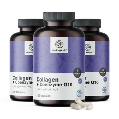 3x Collagene + Coenzima Q10, totale 360 capsule