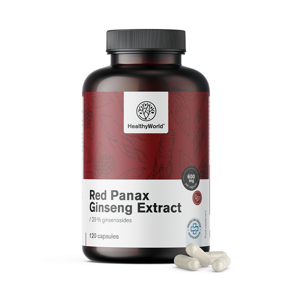 Red Panax Ginseng - estratto di ginseng rosso 600 mg