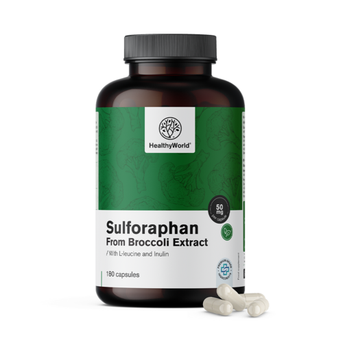 Sulforafano - dall'estratto di broccoli 50 mg, 180 capsule