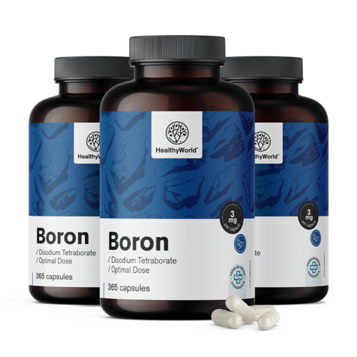 3x Boro 3 mg, totale 1095 capsule