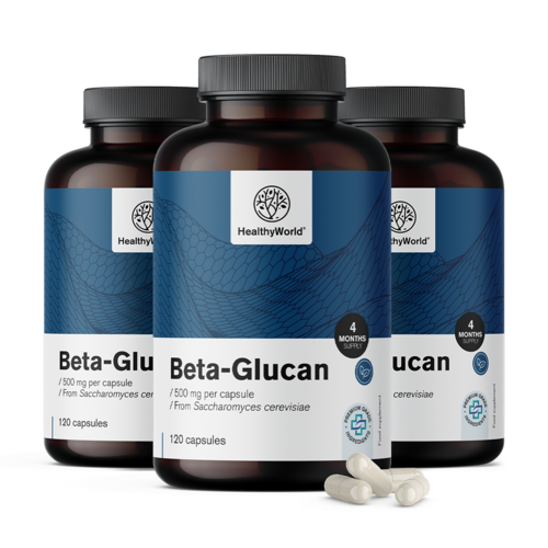 3x Betaglucano 500 mg, totale 360 capsule