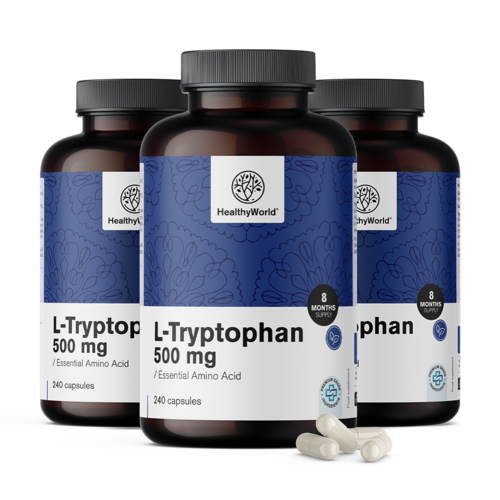 3x L-triptofano 500 mg, totale 720 capsule