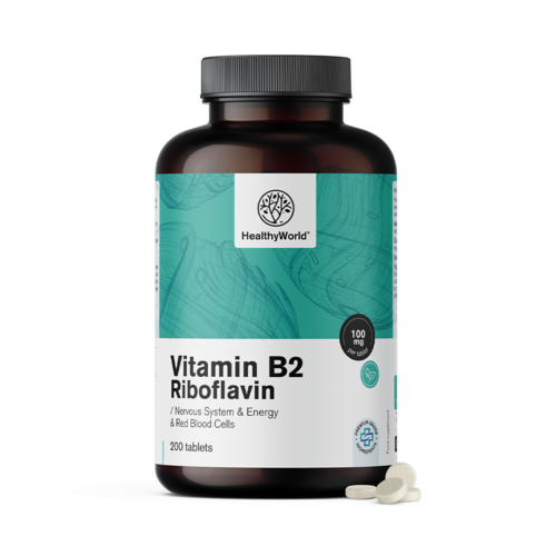 Vitamina B2 – riboflavina 100 mg, 200 compresse