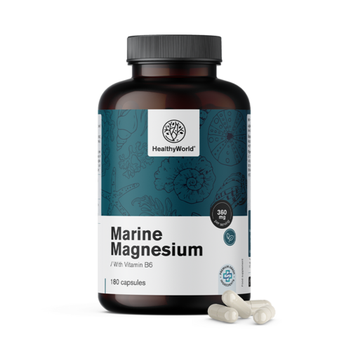 Magnesio marino 360 mg, 180 capsule