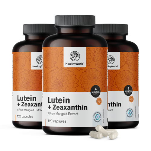3x Luteina + zeaxantina, totale 360 capsule