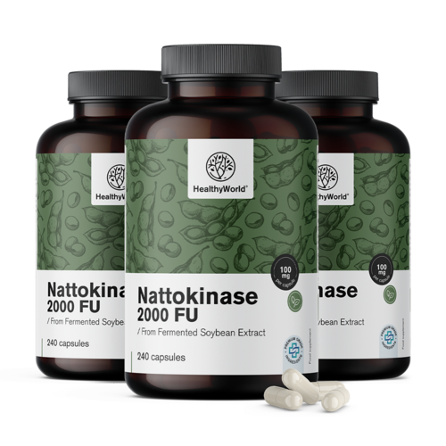 3x Nattokinase 2000 FU, totale 720 capsule