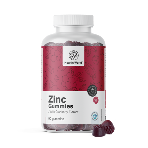 Zinco con estratto di mirtillo, 90 caramelle gommose