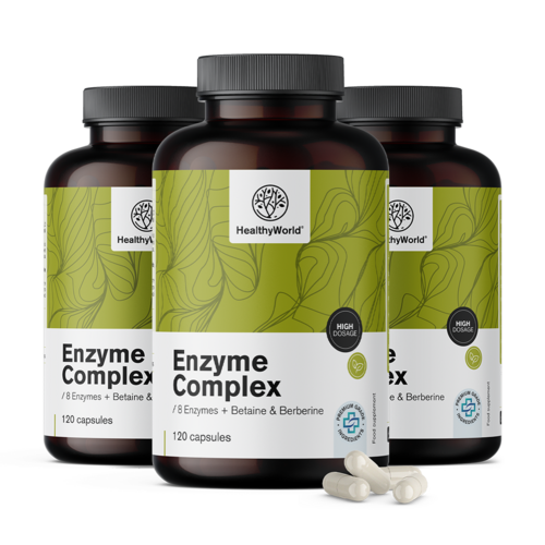 3x Complesso enzimatico, totale 360 capsule