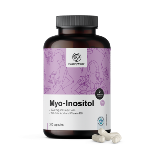 Mio-inositolo 2000 mg, 200 capsule