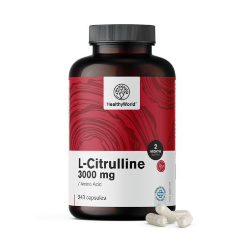 L-citrullina 3000 mg, 240 capsule