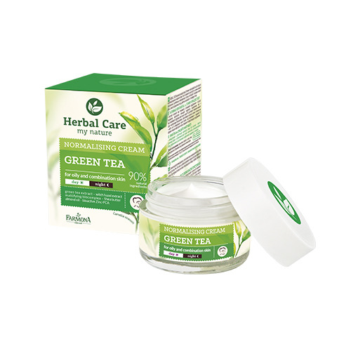 Crema al tè verde per pelli grasse e miste, 50 ml