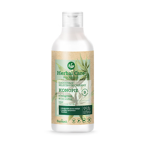 Latte micellare con canapa, 400 ml