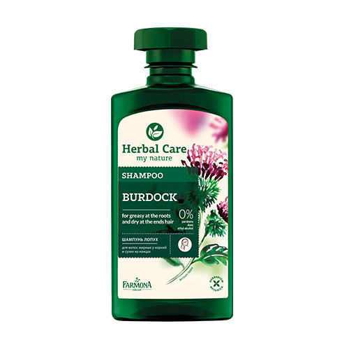 Shampoo per capelli grassi alla bardana, 330 ml