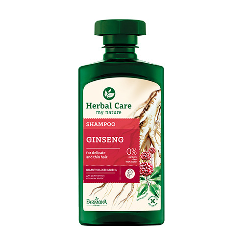 Shampoo per capelli sottili al ginseng, 330 ml
