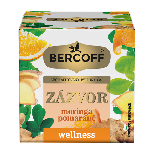 Tè alle erbe – moringa con arancia e zenzero, 10 x 2 g