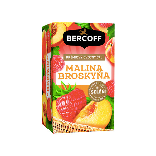 Tè alla frutta – lampone, pesca e selenio, 16 x 2 g