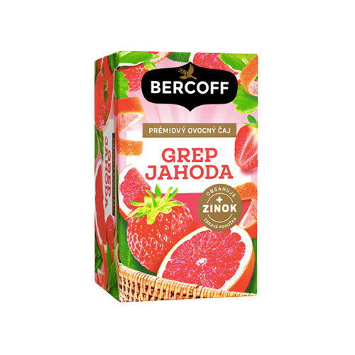 Tè alla frutta – pompelmo, fragola e zinco, 16 x 2 g