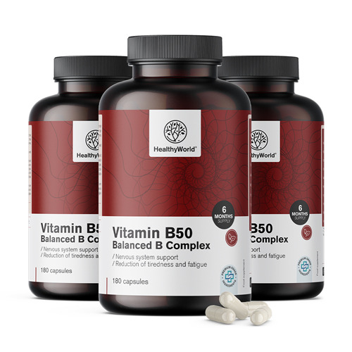 3x Vitamine B50 complex, totale 540 capsule