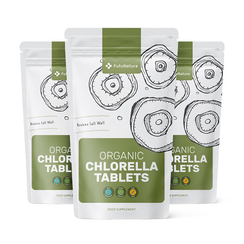 3x BIO Chlorella 400 mg, totale 1125 compresse
