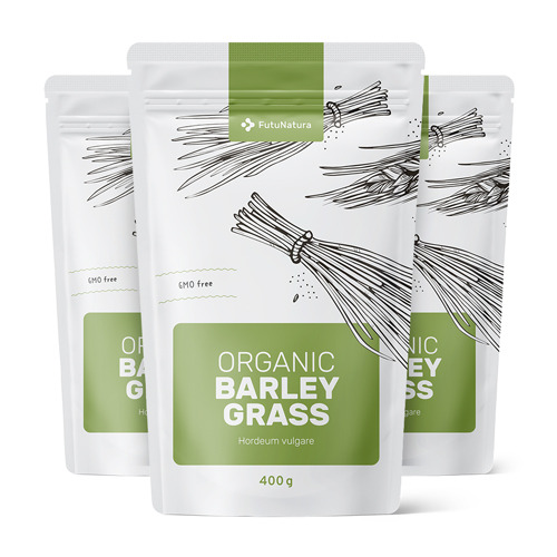 3x BIO Erba d'orzo, totale 1200 g