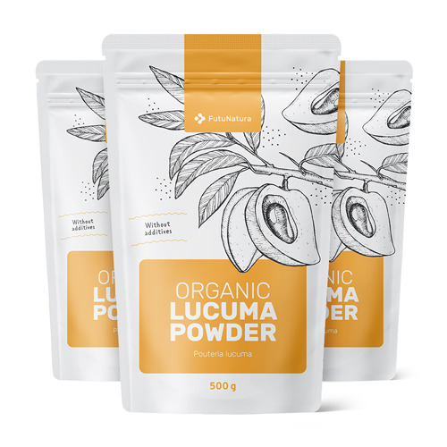 3x BIO Lucuma in polvere, totale 1500 g
