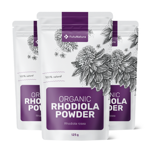 3x BIO Rodiola in polvere, totale 375 g