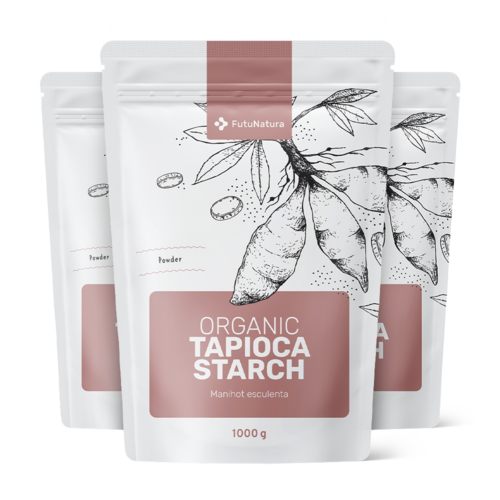 3x BIO Farina di tapioca, totale 3000 g