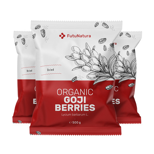 3x BIO Bacche di Goji, totale 1500 g