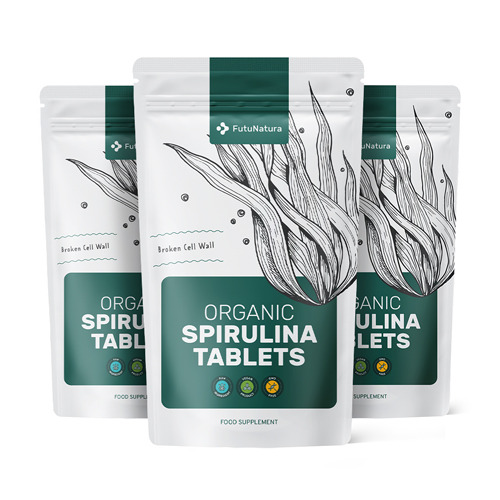 3x BIO Spirulina 400 mg, totale 1125 compresse