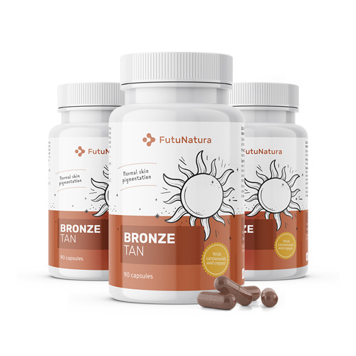 3x Bronze Tan – capsule per l'abbronzatura, totale 270 capsule
