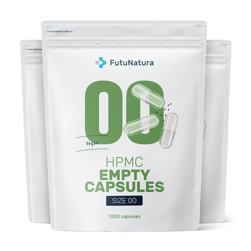 3x Capsule vuote 00 – vegane, totale 3000 capsule