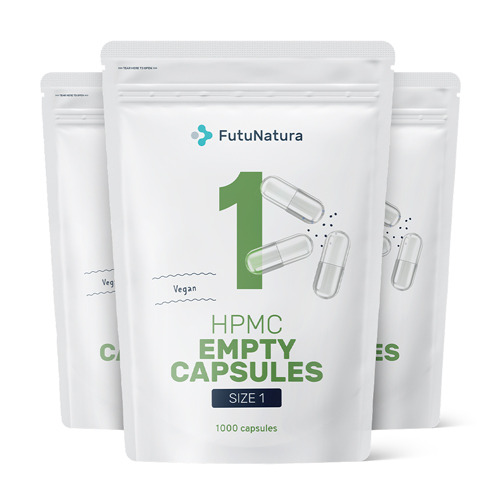3x Capsule vuote 1 – vegane, totale 3000 capsule