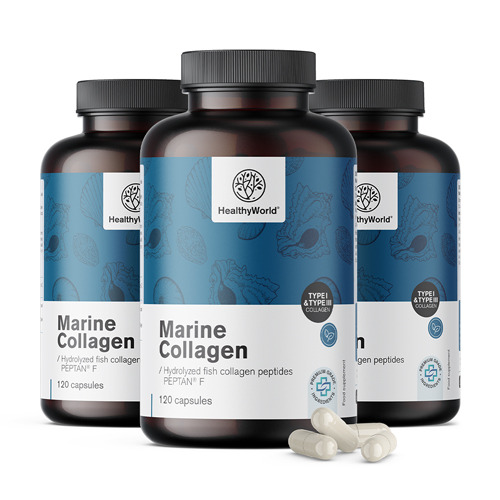 3x Collagene marino 1170 mg, totale 360 capsule