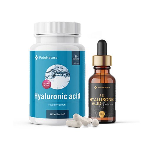 Complesso ialuronico: capsule + siero, set