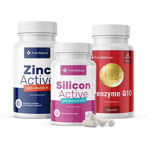 Fonte di minerali: Zinco + Silicio + Coenzima Q10, kit