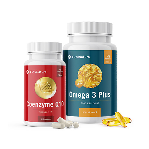 Giovani nel cuore: Omega 3 + Coenzima Q10, kit