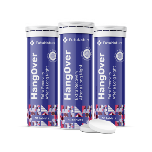 3x HangOver – compresse effervescenti, totale 30 compresse effervescenti
