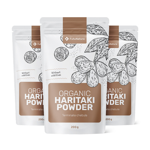 3x BIO Haritaki in polvere, totale 600 g