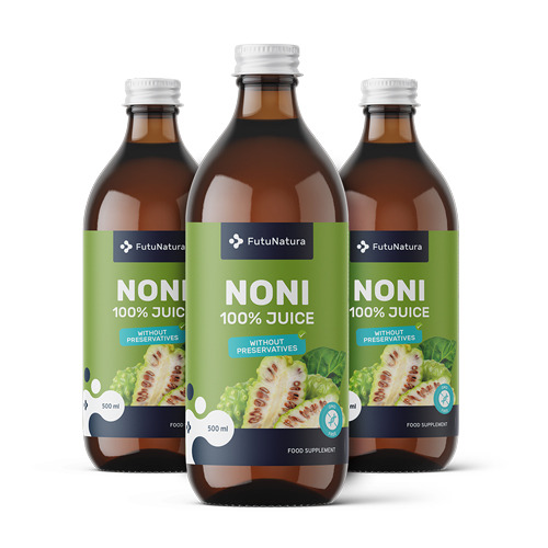 3x Succo di Noni - sistema immunitario, totale 1500 ml