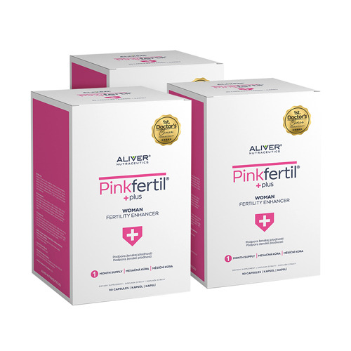 3x PinkFertil - fertilità femminile, totale 270 capsule