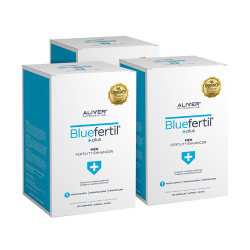 3x BlueFertil - fertilità maschile, totale 360 capsule