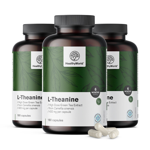 3x L-Teanina 400 mg, totale 540 capsule