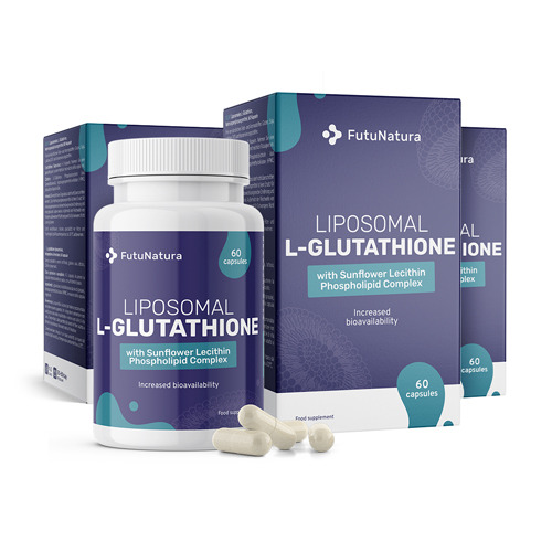 3x L-glutatione liposomiale, totale 180 capsule