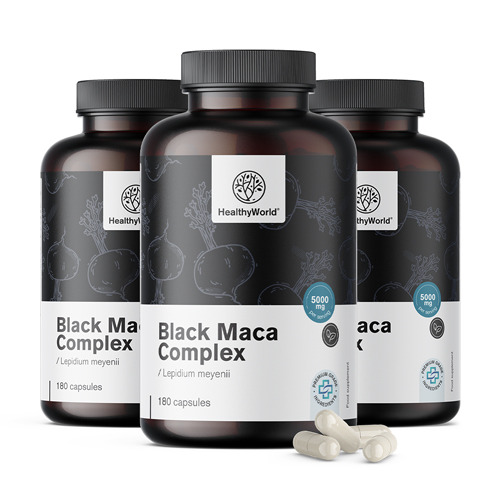3x Maca nera complesso 5000 mg, totale 540 capsule