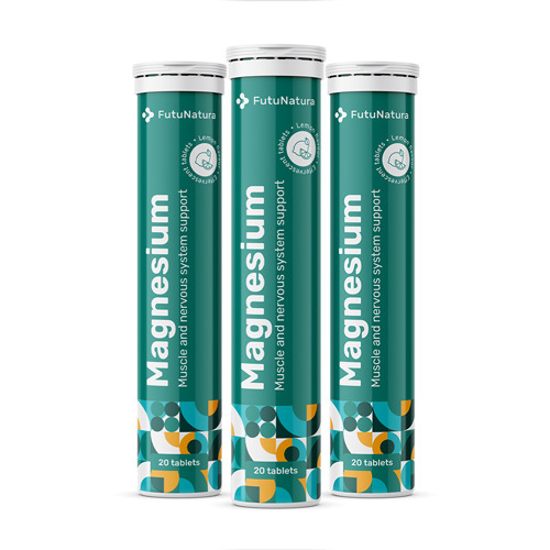 3x Magnesio – compresse effervescenti, totale 60 compresse effervescenti